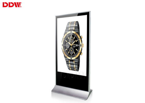 Semi indoor advertising Free Standing kiosk aluminum alloy frame ISO9001 16.7M WLED DDW-AD5501S