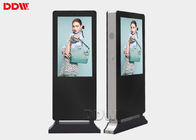 2000 Nits 55" Floor Standing Outdoor Digital Signage Kiosk With Fan Cooling System