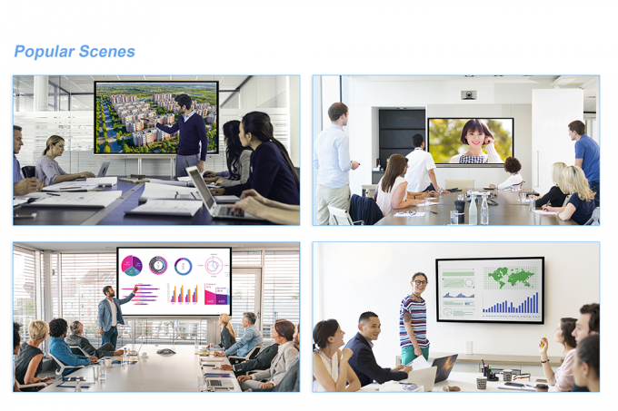 65Inch Display Interactive White Board 20 points IR multi touch LCD  interactive whiteboard 4