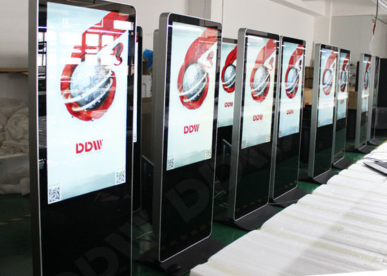 DDW-AD8601SNT Floor Standing Digital Signage 86'' H178º/ V178º Viewing Angle Durable