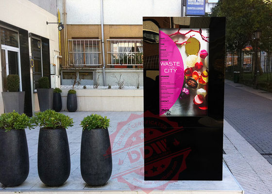 1080P weatherproof stand alone digital signage display / lcd advertising screens