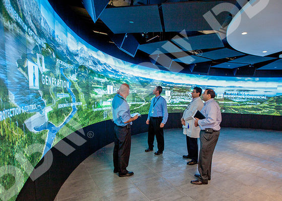 Led Backlight Curved Video Screen 500 Nits Surface Anti Glare LG Thin Bezel Monitor