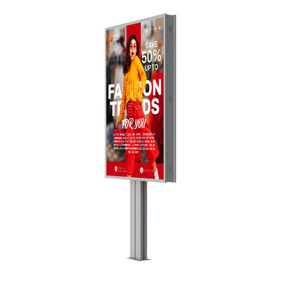 Easy installation waterproof IP65 p6 8000nits steel 4G system outdoor advertising led billboard with HDMl