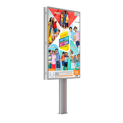 High end design 8000nits waterproof IP65 p6 steel outdoor led billboard for advertising