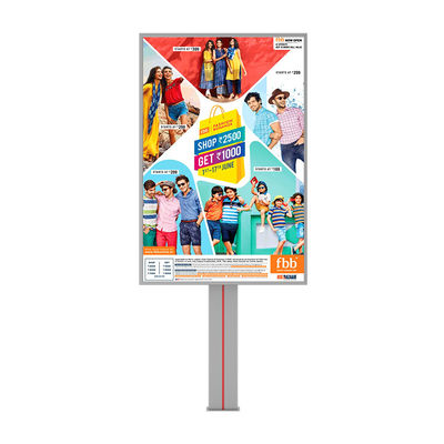 High end design 8000nits waterproof IP65 p6 steel outdoor led billboard for advertising