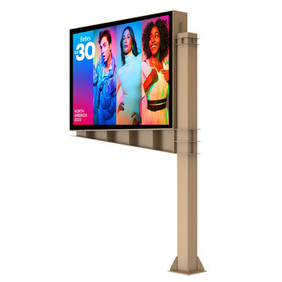 Custom High end design 8000nits P6 IP65 led digital double sided display screen billboard outdoor advertising