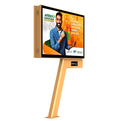 High end design 8000nits p6 Front IP65 steel led screen waterproof billboard outdoor advertising