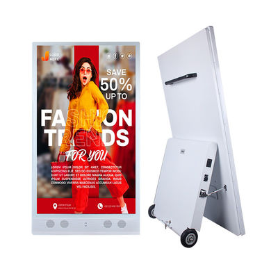 55 inch Outdoor Digital Signage Portable Battery and LCD Advertising Display Screens for Outdoor Advertising Campaigns