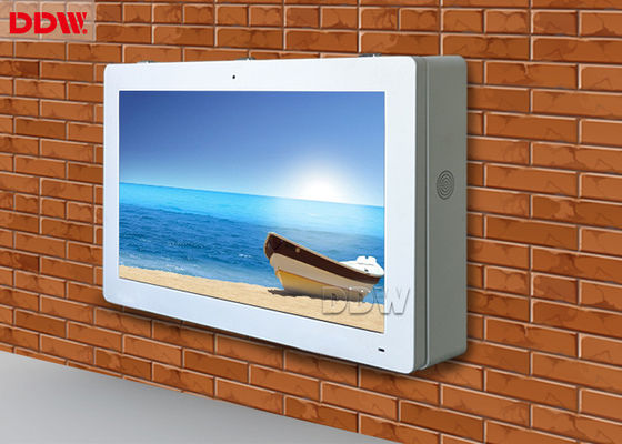 TFT type stand alone Outdoor LCD display totem dustproof metal enclosure DDW-3201W 2500nits 1920x1080