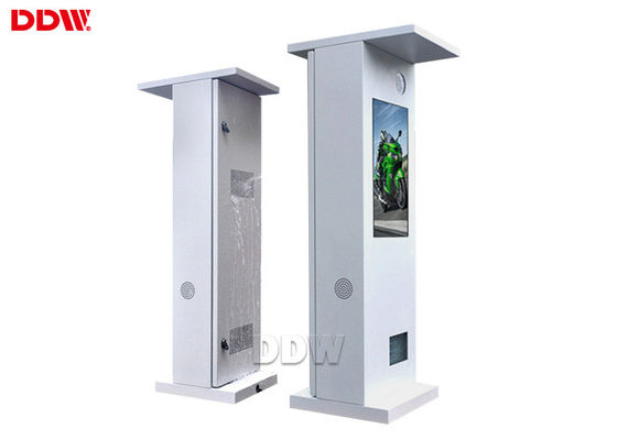 2500 Nits 1920x1080 Sunlight Viewable Display Outside Digital Signage Kiosk With Camera