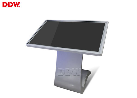 Lcd Tft Freestanding Digital Signage Computer Kiosk LG 500 Nits 65 Inch Real Color