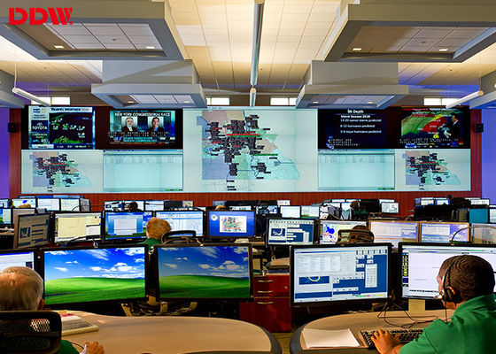 55＂5.3 mm ultra thin bezel display samsung video wall 3x3 RS232 control for mall management center DDW-DV55FHM-NS0
