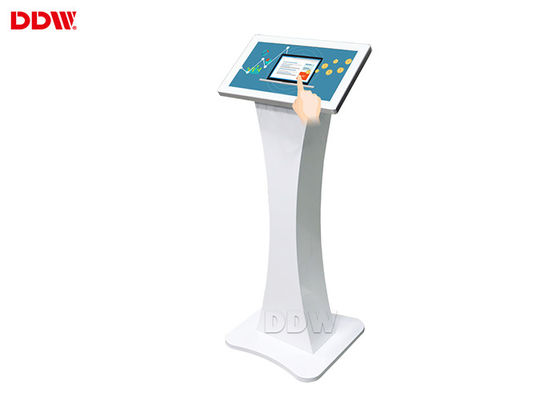 Factory direct sale 19 inch small size capacitive multi touch android floor standing digital signage touch screen kiosk