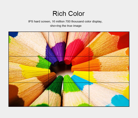 FCC LG 55 Inch LCD Video Wall Super Narrow Bezel IPS Screen Signal Support