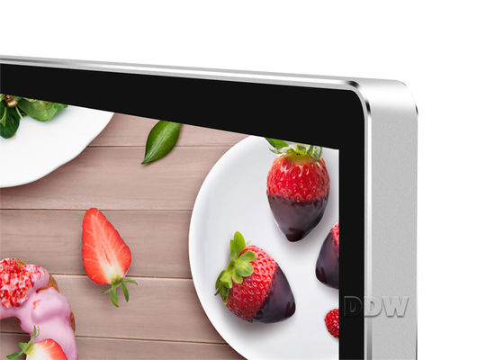 50” large Free Standing kiosk advertising Digital Signage format touch screen for security monitoring center