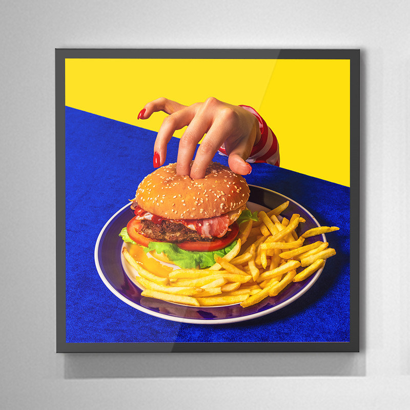 22 inch High Definition Square Screen Lcd Digital Signage Advertising Monitor For Supermarket