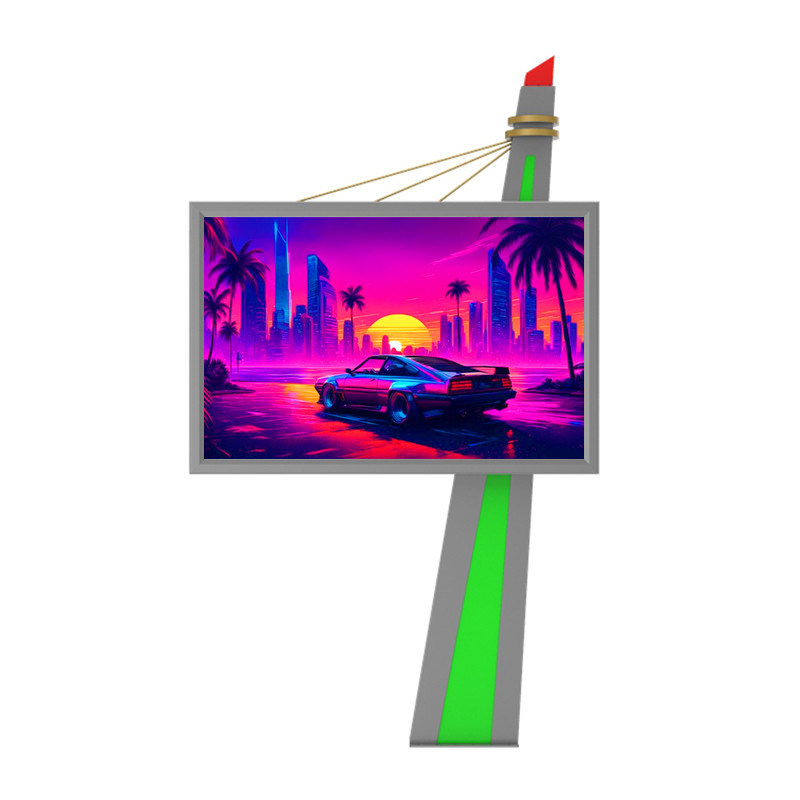 Easy installation P6 steel 8000nits waterproof display outdoor advertising led billboard