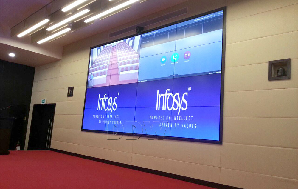 55 inch curved video wall LG 1920x1080 high resolution 3.5mm seamless bezel curved tv 500nits DDW-LW550HN11