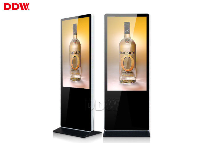 1920x1080 Resolution 50 Floor Standing Digital Signage Totem 178º Viewing Angle