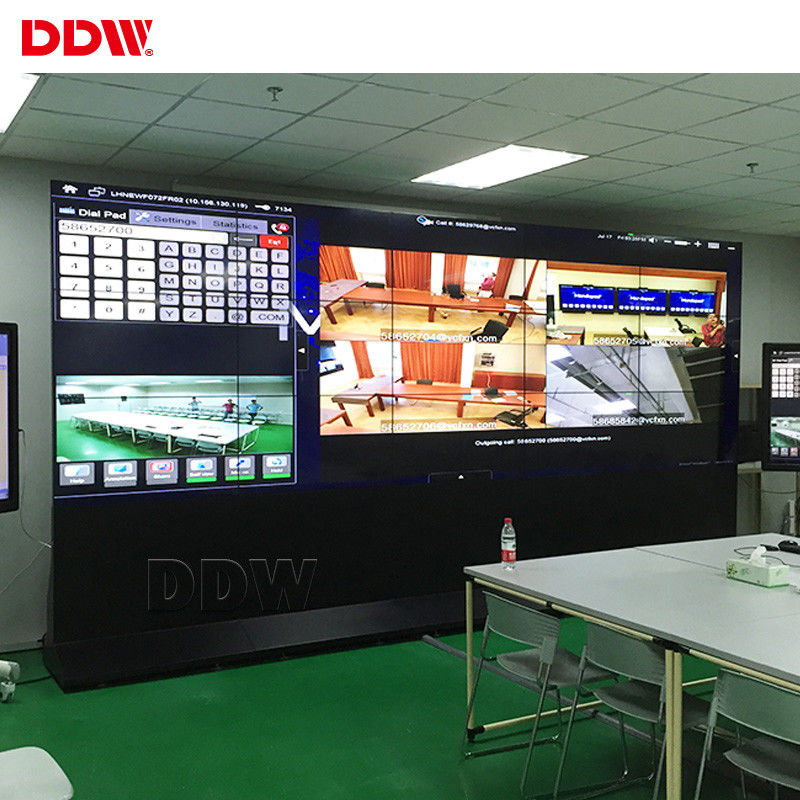 Multi Monitor CCTV Video Wall 500nits Brightness For Security Center Exhibition