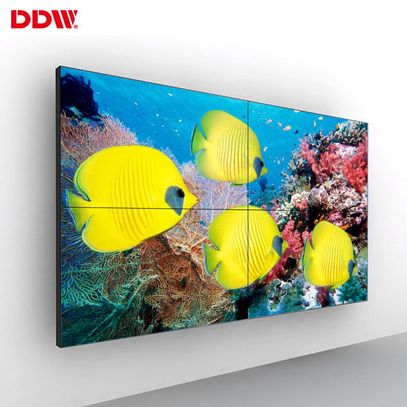 Wall Mounted Thin Bezel Video Wall , Anti Glare 500 Nits Multi Screen Display Wall